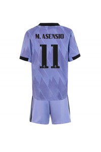 Real Madrid Marco Asensio #11 Babytruitje Uit tenue Kind 2022-23 Korte Mouw (+ Korte broeken)